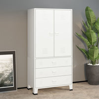 Thumbnail for White Modular Metal Wardrobe Closet - Casatrail.com