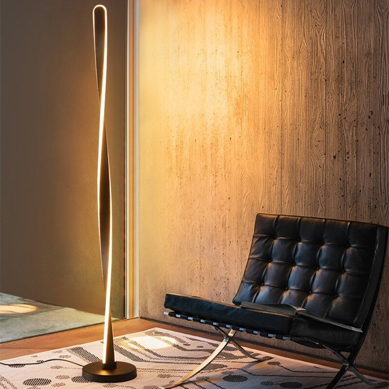 White Spiral Floor Lamp - Casatrail.com