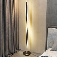 Thumbnail for White Spiral Floor Lamp - Casatrail.com