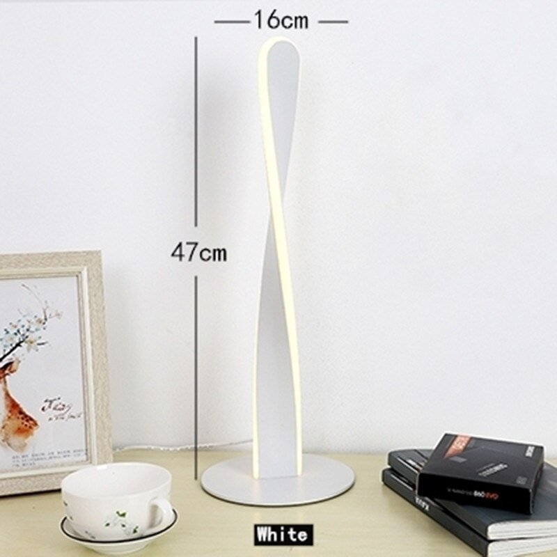 White Spiral Floor Lamp - Casatrail.com