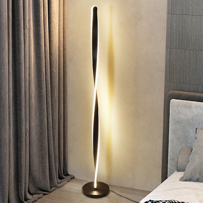 White Spiral Floor Lamp - Casatrail.com