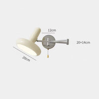 Thumbnail for White Swing Arm LED Wall Lamp with E27 Sconce - Casatrail.com