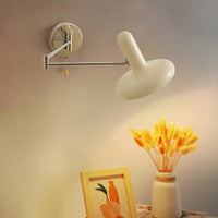 Thumbnail for White Swing Arm LED Wall Lamp with E27 Sconce - Casatrail.com
