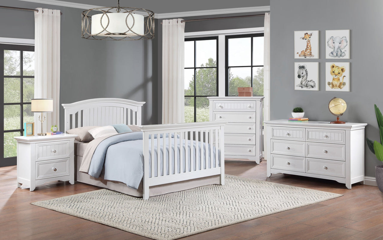 White Winchester Convertible Crib - Casatrail.com