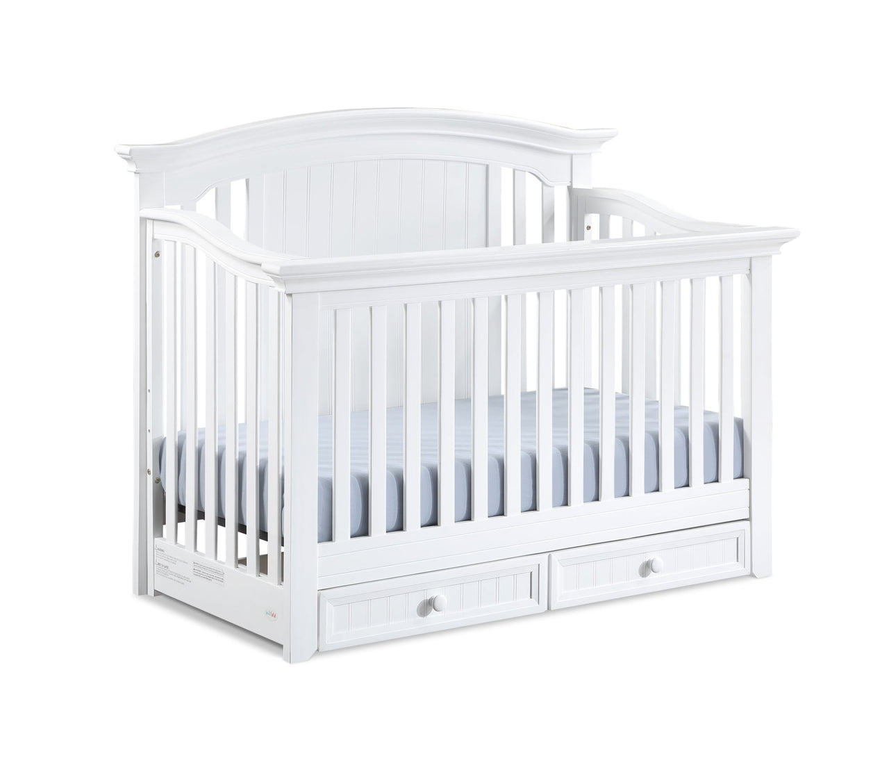 White Winchester Convertible Crib - Casatrail.com