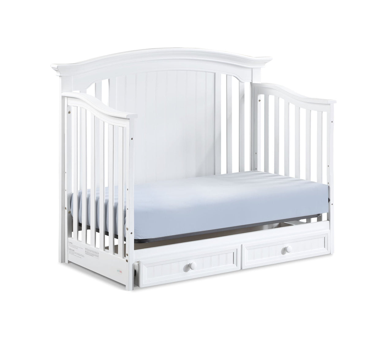 White Winchester Convertible Crib - Casatrail.com