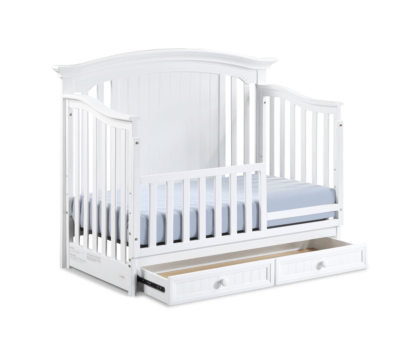 White Winchester Convertible Crib - Casatrail.com