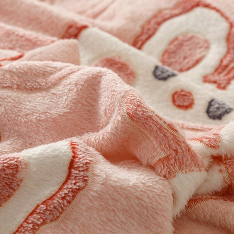 Winter Soft Coral Fleece Throw Blanket - Casatrail.com