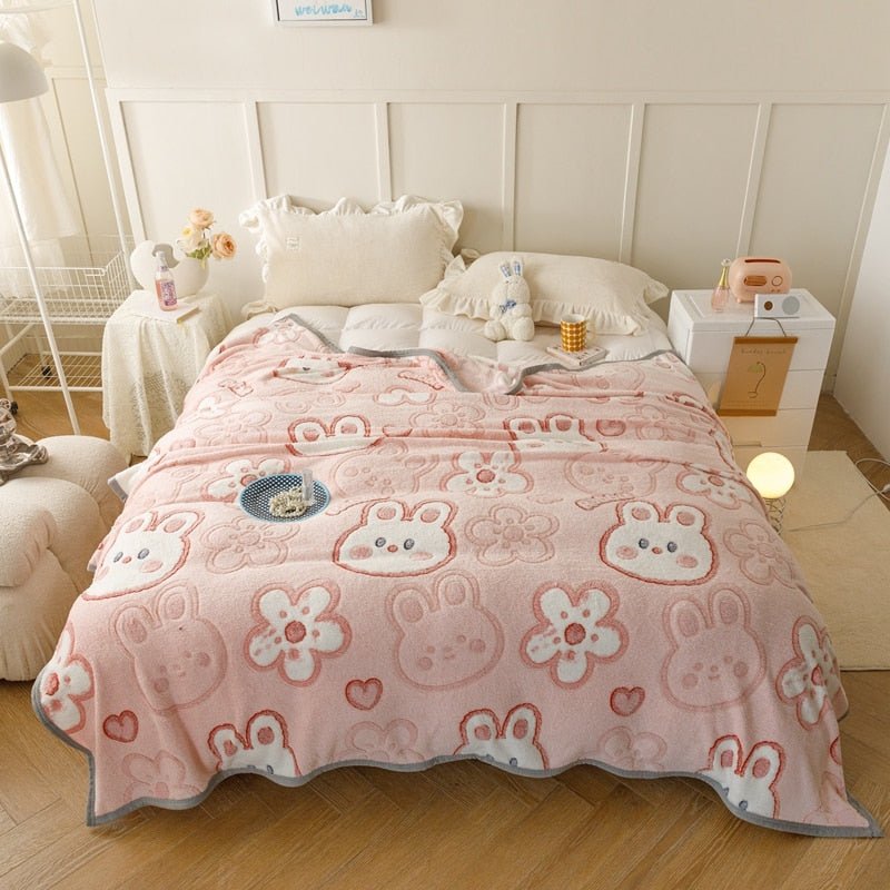 Winter Soft Coral Fleece Throw Blanket - Casatrail.com