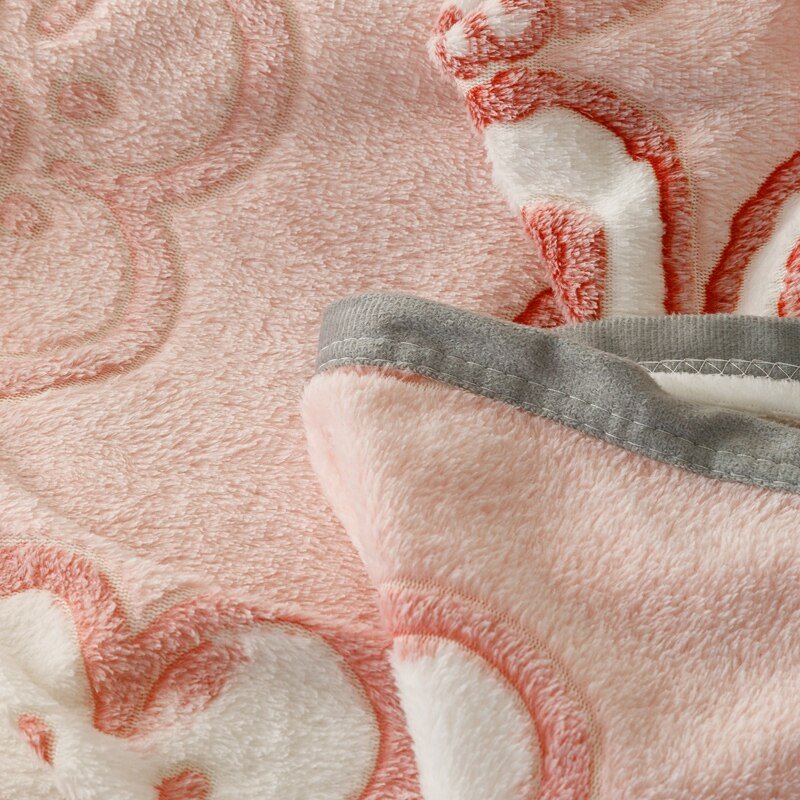 Winter Soft Coral Fleece Throw Blanket - Casatrail.com