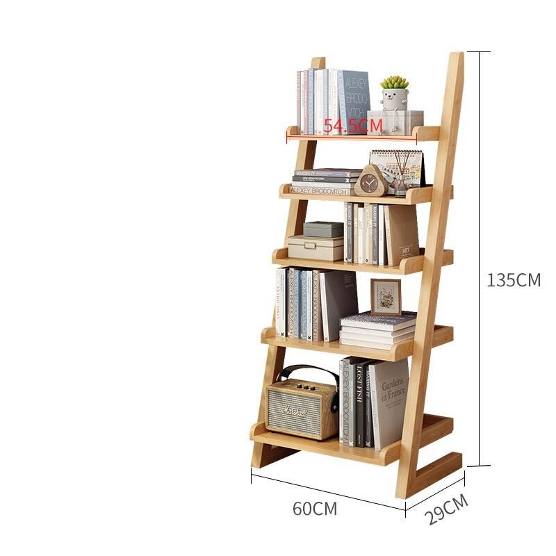 Wood Bookshelves for Living Rooms - Casatrail.com