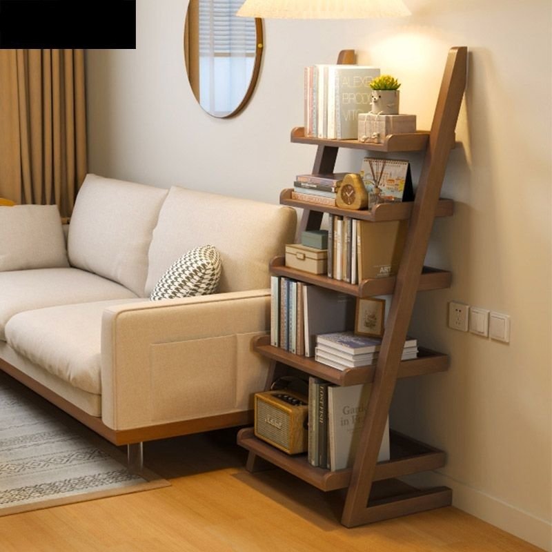 Wood Bookshelves for Living Rooms - Casatrail.com