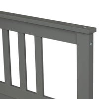 Thumbnail for Wood Platform Bed in Gray Color - Casatrail.com