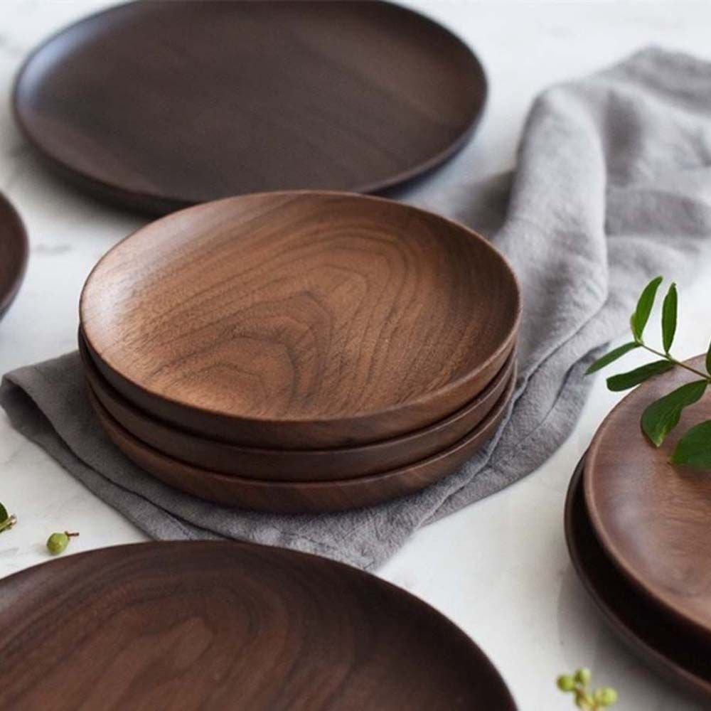 Wood Serving Plate - Round Tray - Casatrail.com