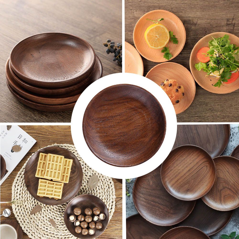 Wood Serving Plate - Round Tray - Casatrail.com