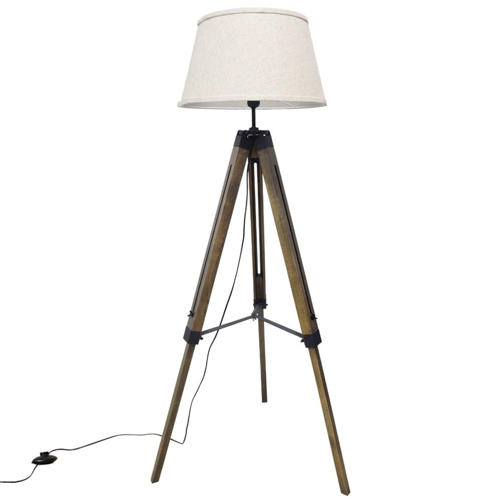 Wood Tripod Floor Lamp - Casatrail.com