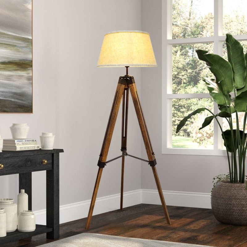 Wood Tripod Floor Lamp - Casatrail.com