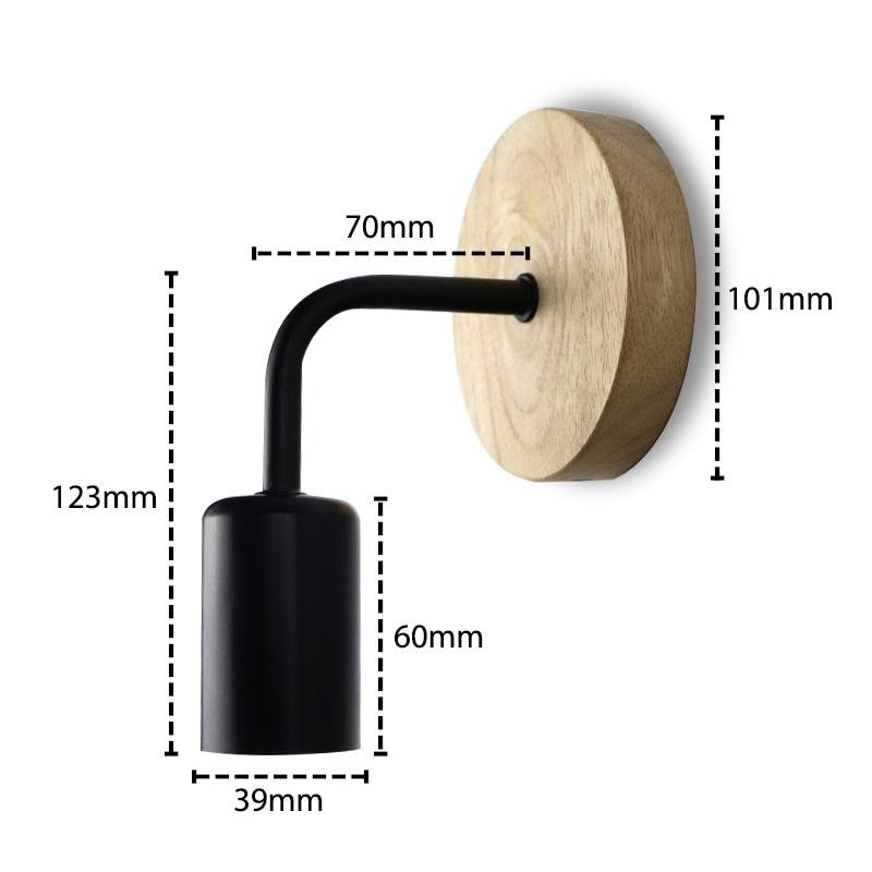 Wood Wall Lamp for Bedrooms and Dining Areas - Casatrail.com