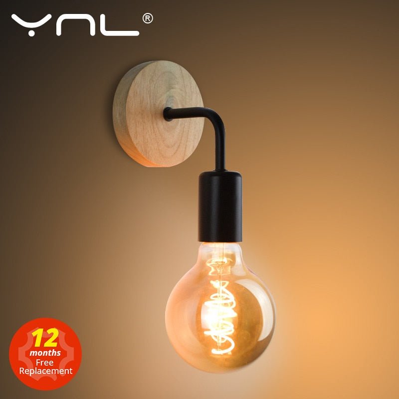 Wood Wall Lamp for Bedrooms and Dining Areas - Casatrail.com