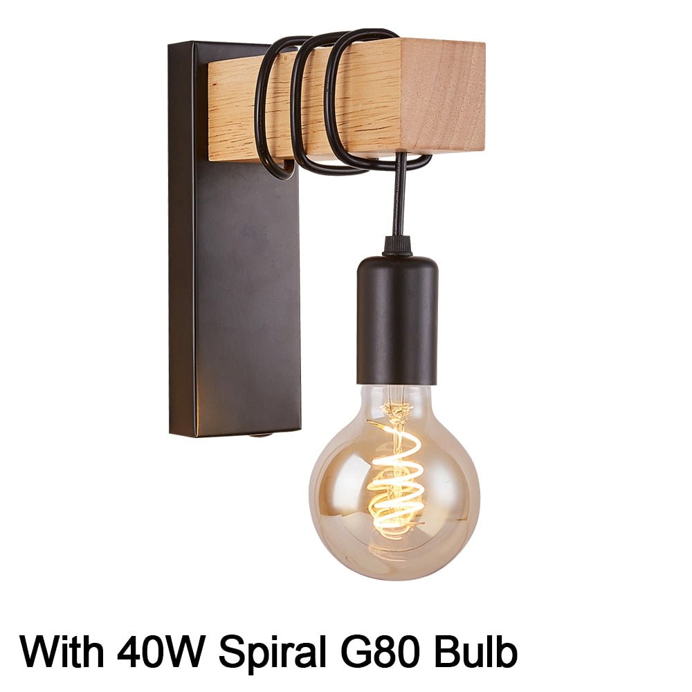 Wood Wall Light for Dining and Bedrooms - Casatrail.com