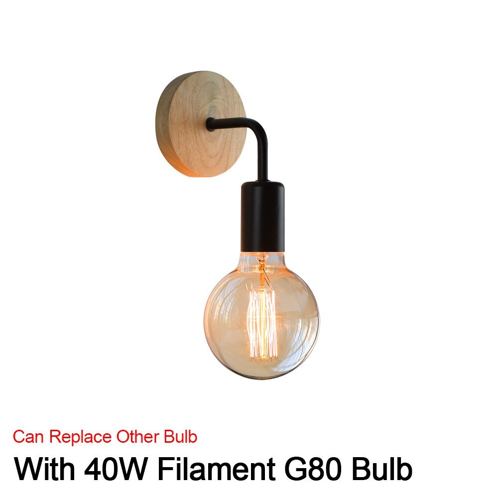 Wood Wall Light for Dining and Bedrooms - Casatrail.com