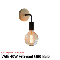 Thumbnail for Wood Wall Light for Dining and Bedrooms - Casatrail.com