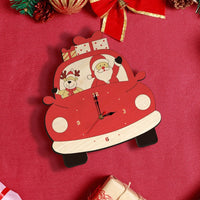 Thumbnail for Wooden Cartoon Wall Clock for Christmas Decoration - Casatrail.com