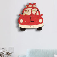 Thumbnail for Wooden Cartoon Wall Clock for Christmas Decoration - Casatrail.com