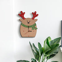 Thumbnail for Wooden Cartoon Wall Clock for Christmas Decoration - Casatrail.com