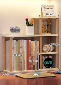 Thumbnail for Wooden Desktop Bookshelf Organizer - Casatrail.com