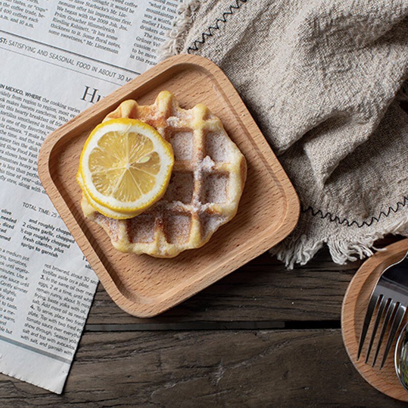 Wooden Dessert Plate and Serving Tray - Casatrail.com