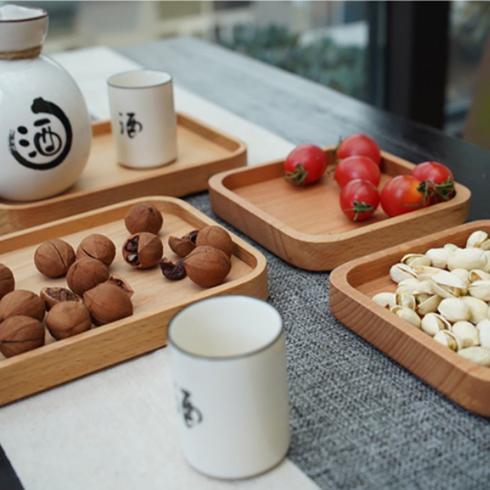 Wooden Dessert Plate and Serving Tray - Casatrail.com