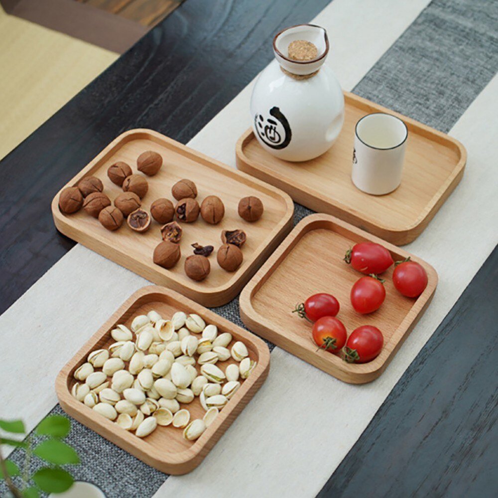 Wooden Dessert Plate and Serving Tray - Casatrail.com