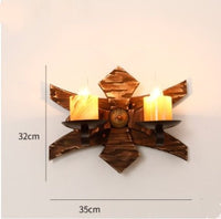 Thumbnail for Wooden LED Wall Sconce - Casatrail.com