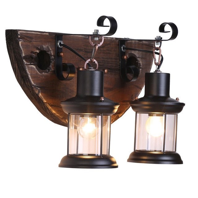 Wooden LED Wall Sconce - Casatrail.com