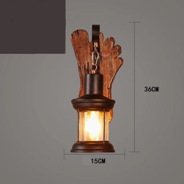 Wooden LED Wall Sconce - Casatrail.com