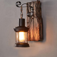 Thumbnail for Wooden Outdoor Restaurant Wall Sconce - Casatrail.com