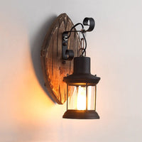 Thumbnail for Wooden Outdoor Restaurant Wall Sconce - Casatrail.com