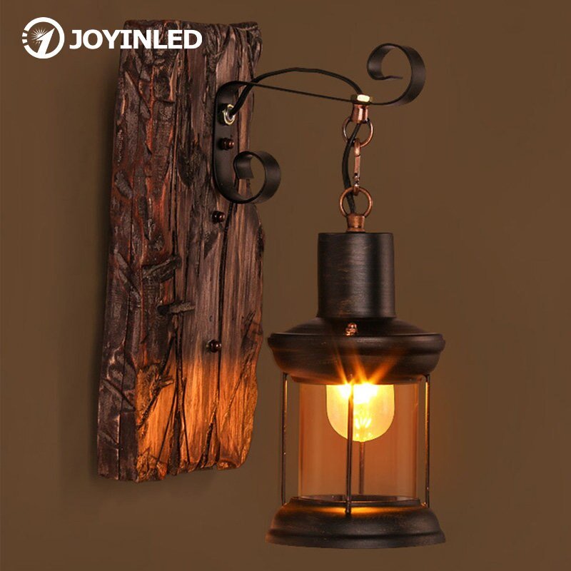 Wooden Outdoor Restaurant Wall Sconce - Casatrail.com