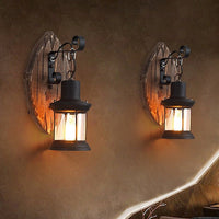 Thumbnail for Wooden Outdoor Restaurant Wall Sconce - Casatrail.com