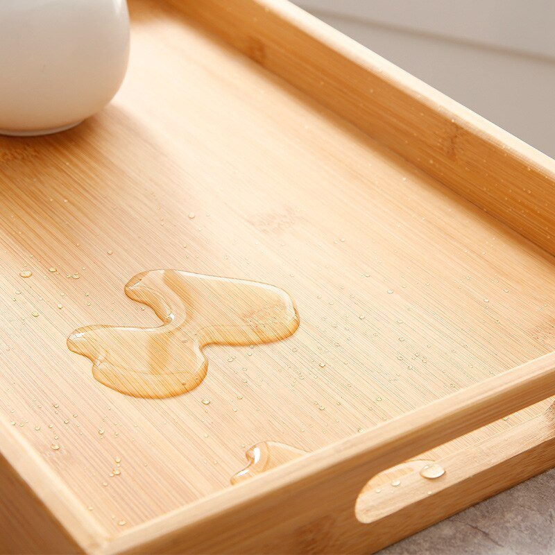 Wooden Rectangular Tea Tray - Casatrail.com