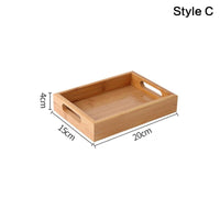 Thumbnail for Wooden Rectangular Tea Tray - Casatrail.com