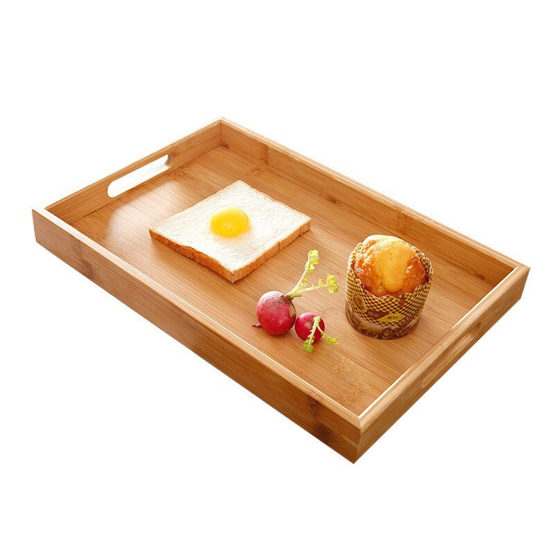 Wooden Rectangular Tea Tray - Casatrail.com