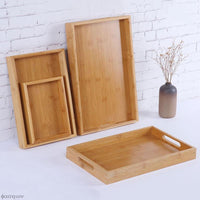 Thumbnail for Wooden Rectangular Tea Tray - Casatrail.com