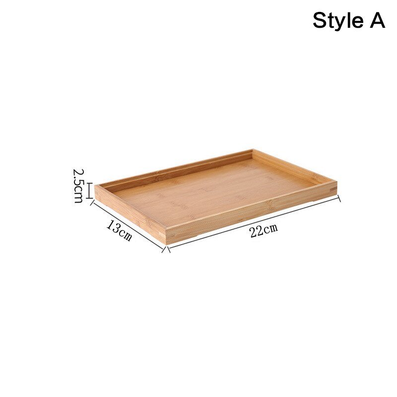 Wooden Rectangular Tea Tray - Casatrail.com