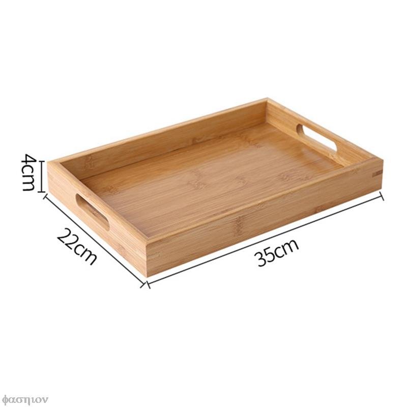 Wooden Rectangular Tea Tray - Casatrail.com