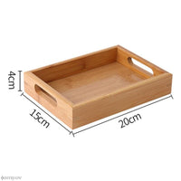 Thumbnail for Wooden Rectangular Tea Tray - Casatrail.com