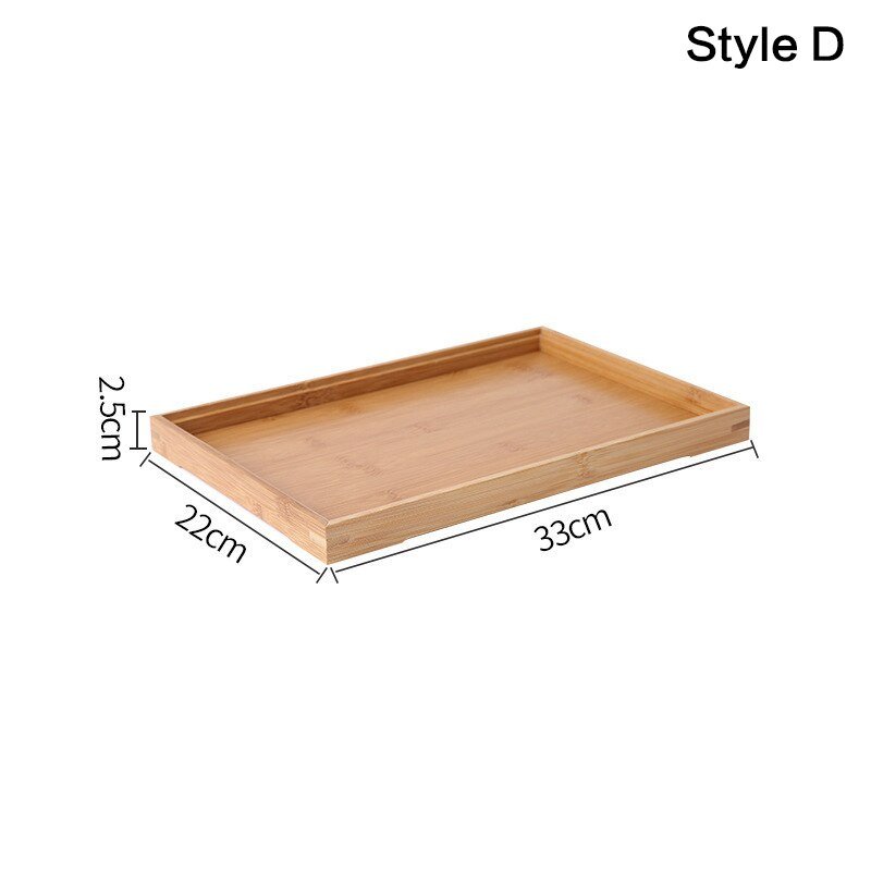 Wooden Rectangular Tea Tray - Casatrail.com