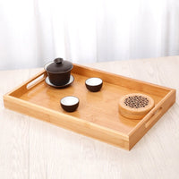 Thumbnail for Wooden Rectangular Tea Tray for Serving - Casatrail.com