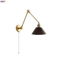 Thumbnail for Wooden Swing Arm LED Wall Sconce - Casatrail.com